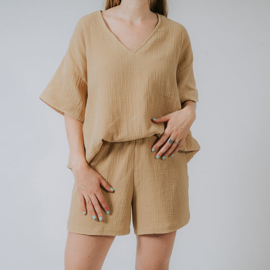 Short Frida Beige